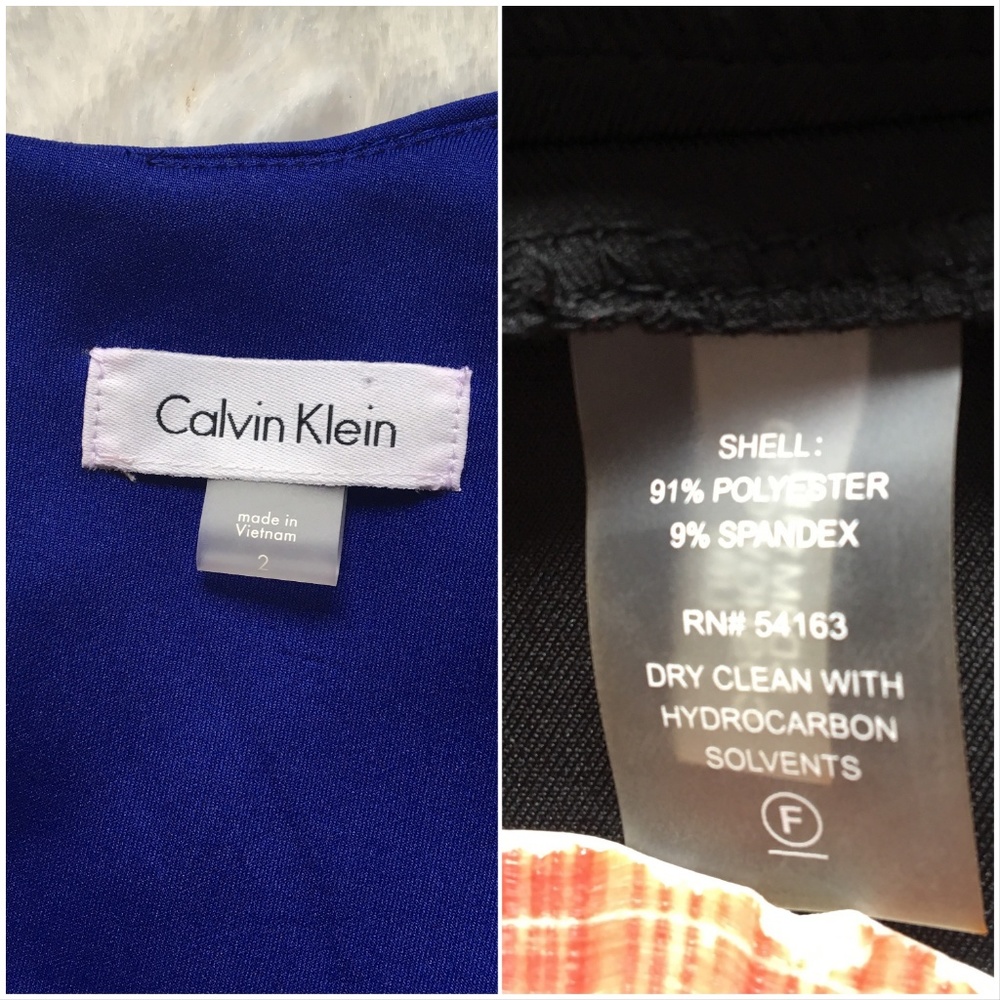 NWOT Calvin Klein Color Block  Dress  2 - Picture 7 of 9